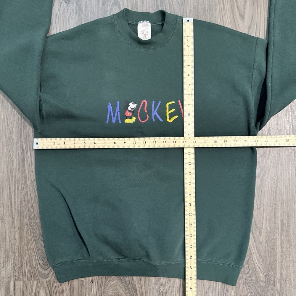 Vintage 90s Disney Mickey Mouse Crewneck Sweatshirt XL Embroidered Made In USA - Picture 2 of 7